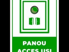Indicator pentru panou acces usi
